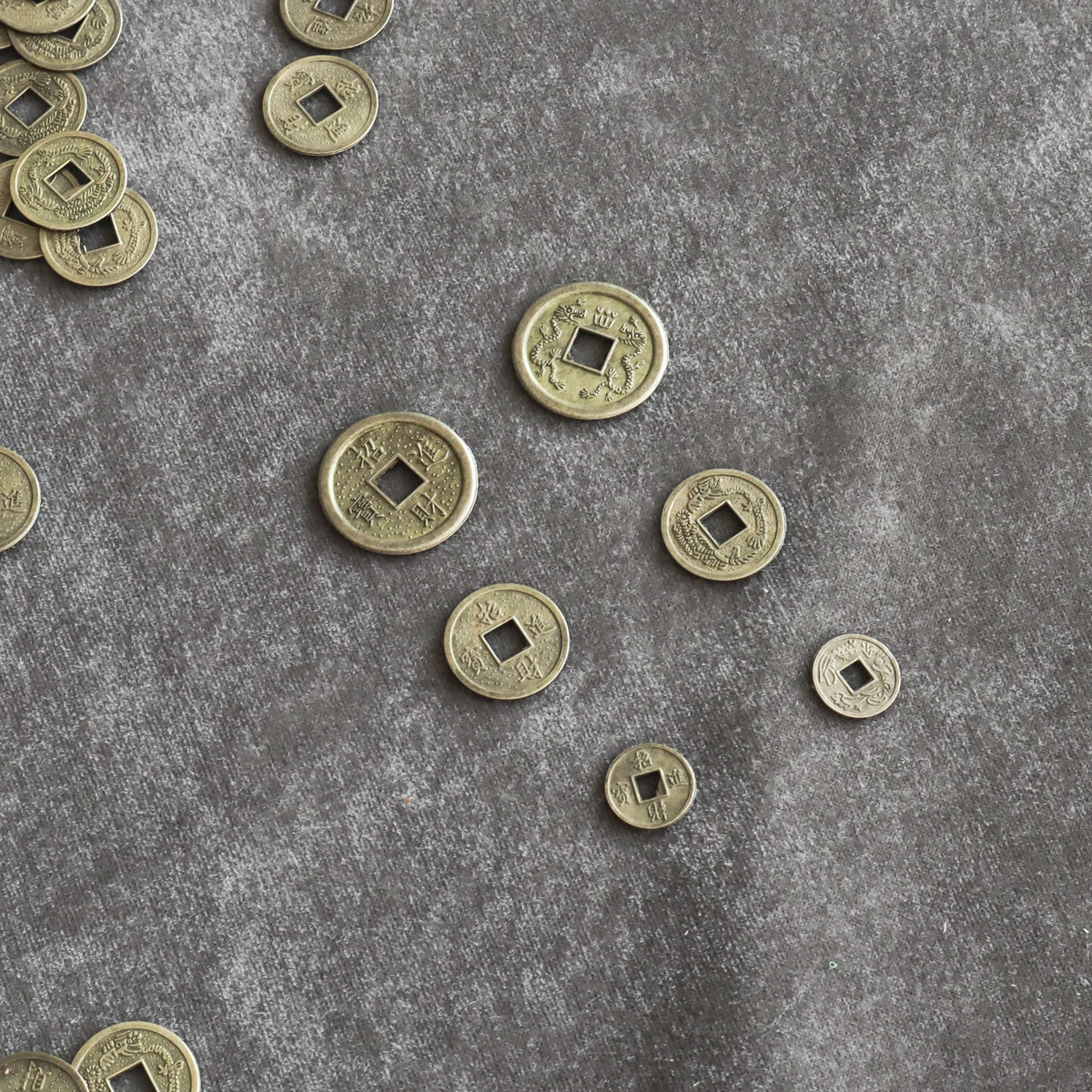 10/20/24Mm Chinese Feng Shui Lucky Coins Ancient Oriental Emperor Qing Money Good Fortune Dragon Coin Gift for Collection