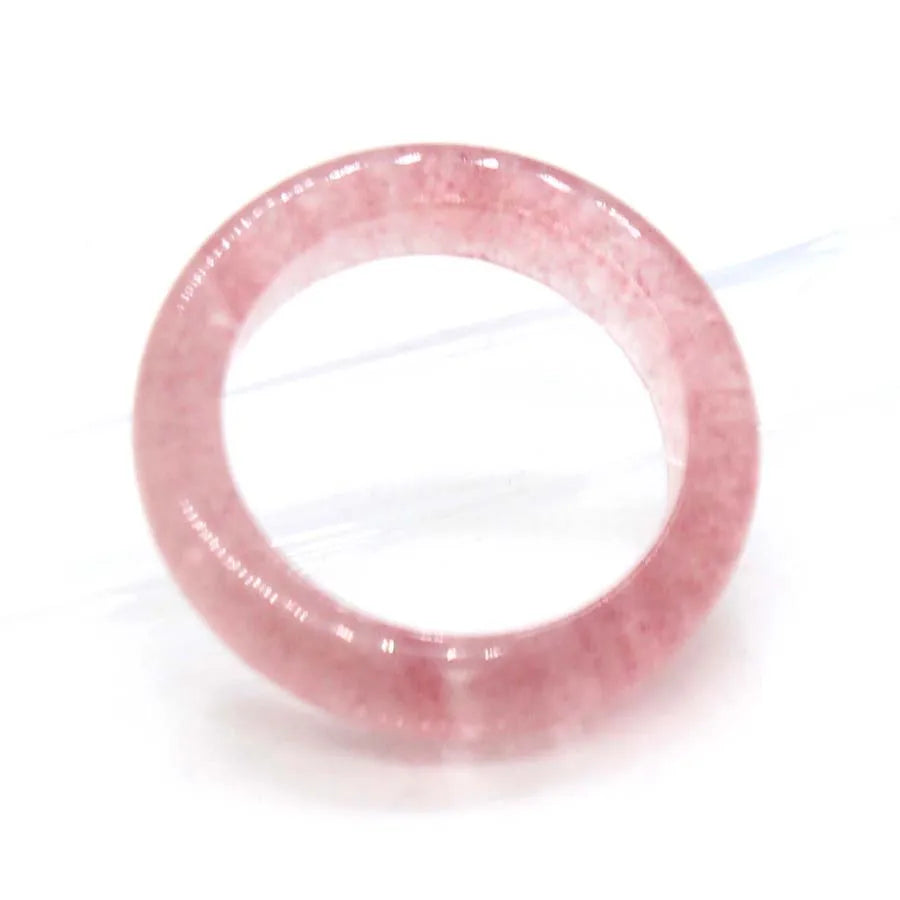Naturtal Healing Crystal Stone Band Rings For Women Amethyst Rose Quartz Lapis Lazuli Labradorite Dainty Finger Ring Jewellery