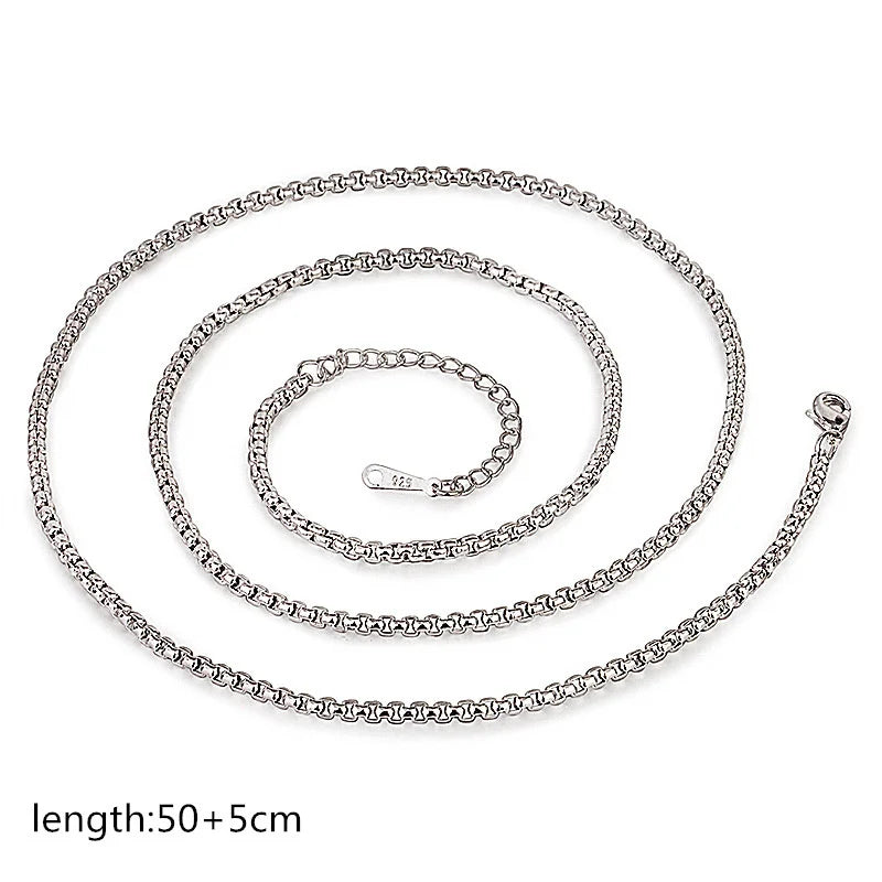 Retro Eight Patronus Buddha Pendant Necklace For Men Jewelry Ethnic Trendy Silver 925 Chain Necklace Male Party Accessories Gift