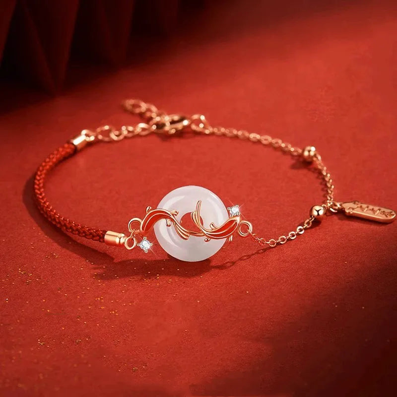 Fashion Simple Lucky Knot Red Rope Bracelets for Women Men Handmade String Adjustable Bracelet Friendship Amulet Jewelry Gift