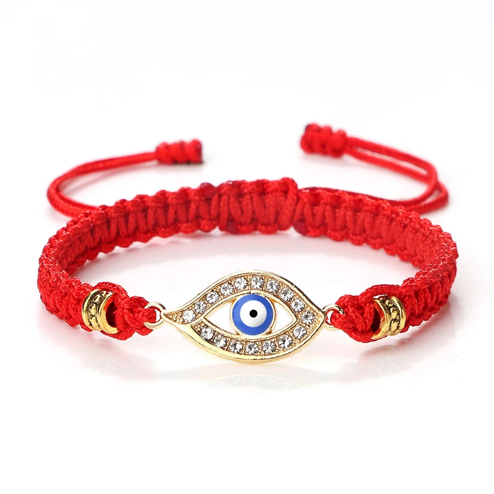 New Red Nylon Thread Evil Eye Braided Bracelet Women Men Vintage Butterfly Elephant Couple Bracelet Chain Jewelry Gift Wholesale