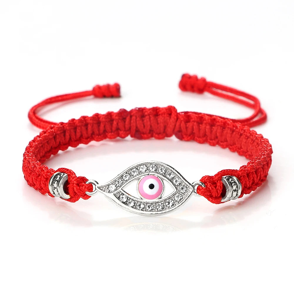 New Red Nylon Thread Evil Eye Braided Bracelet Women Men Vintage Butterfly Elephant Couple Bracelet Chain Jewelry Gift Wholesale