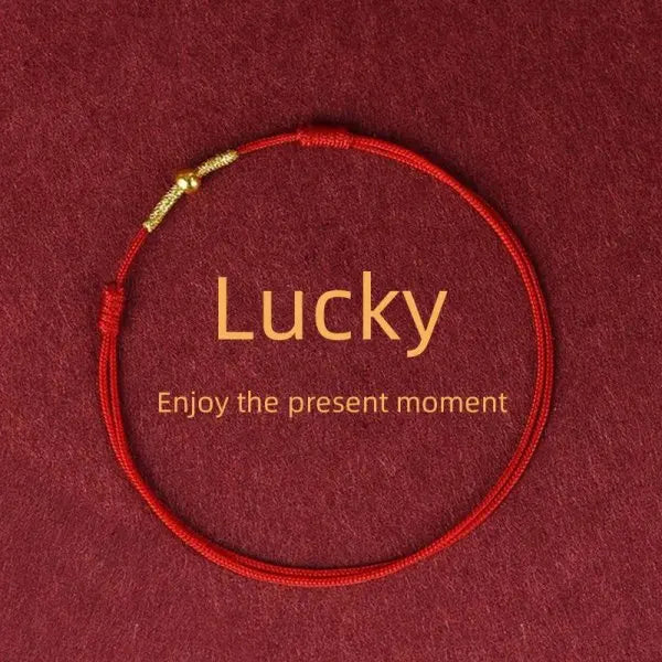 Fashion Simple Lucky Knot Red Rope Bracelets for Women Men Handmade String Adjustable Bracelet Friendship Amulet Jewelry Gift