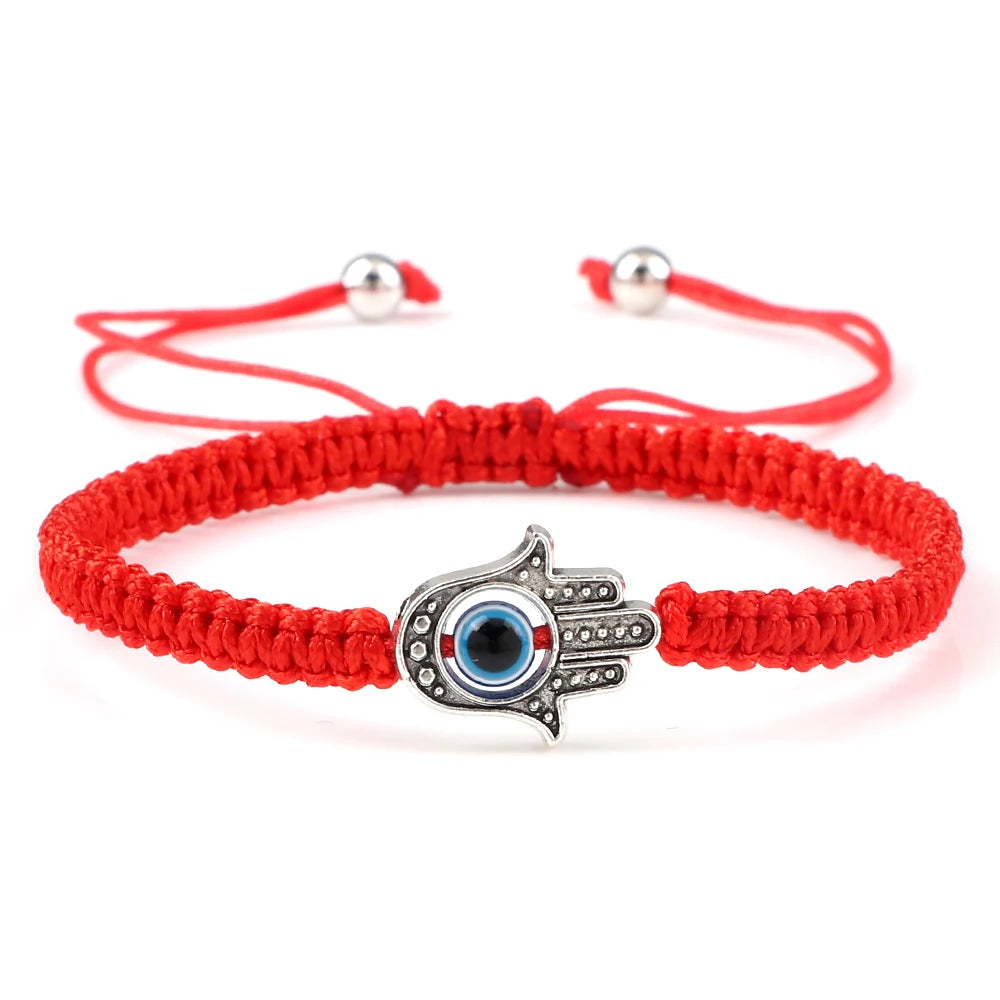 New Red Nylon Thread Evil Eye Braided Bracelet Women Men Vintage Butterfly Elephant Couple Bracelet Chain Jewelry Gift Wholesale