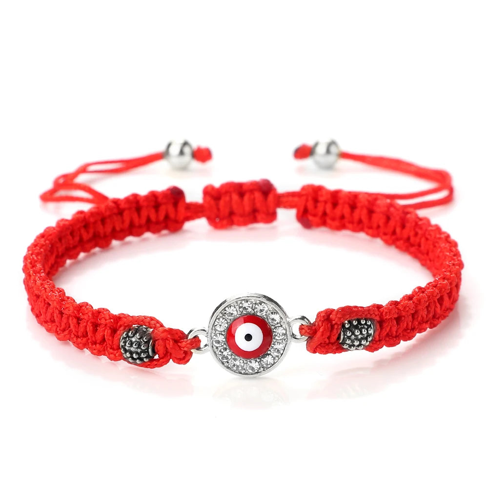 New Red Nylon Thread Evil Eye Braided Bracelet Women Men Vintage Butterfly Elephant Couple Bracelet Chain Jewelry Gift Wholesale