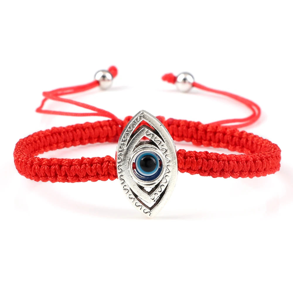 New Red Nylon Thread Evil Eye Braided Bracelet Women Men Vintage Butterfly Elephant Couple Bracelet Chain Jewelry Gift Wholesale