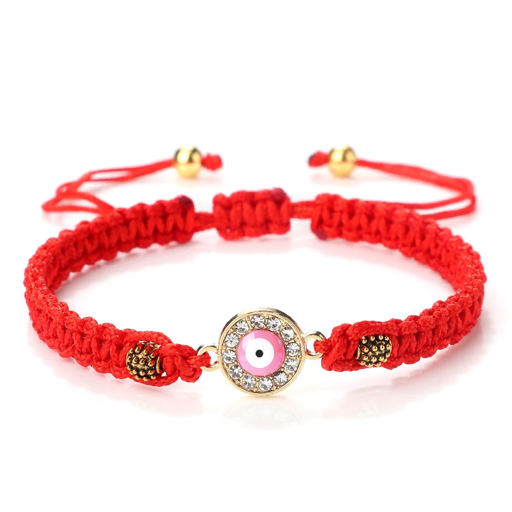 New Red Nylon Thread Evil Eye Braided Bracelet Women Men Vintage Butterfly Elephant Couple Bracelet Chain Jewelry Gift Wholesale